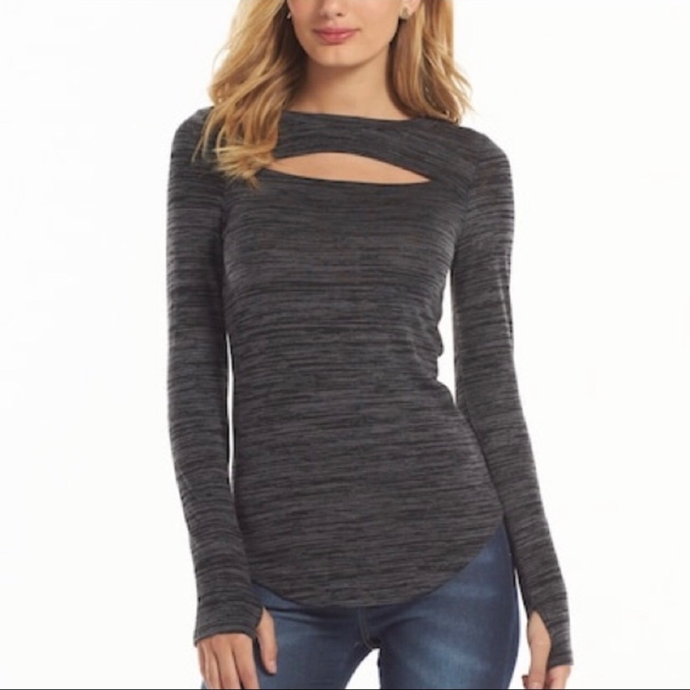 Juicy Couture Keyhole Grey Long‎ Sleeve M